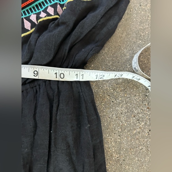 Embroidered Black Flying Tomato Maxi Dress - Picture 6 of 8